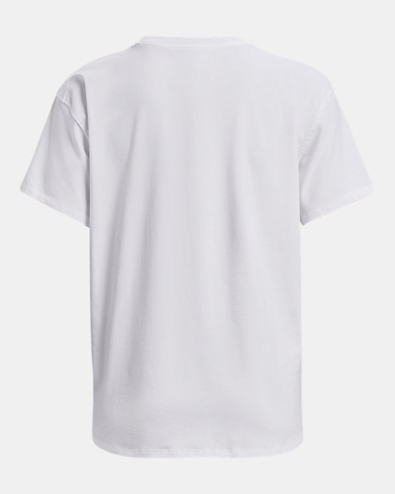Women's UA Essential Cotton Stretch T-Shirt, White, pdpMainDesktop image number 5